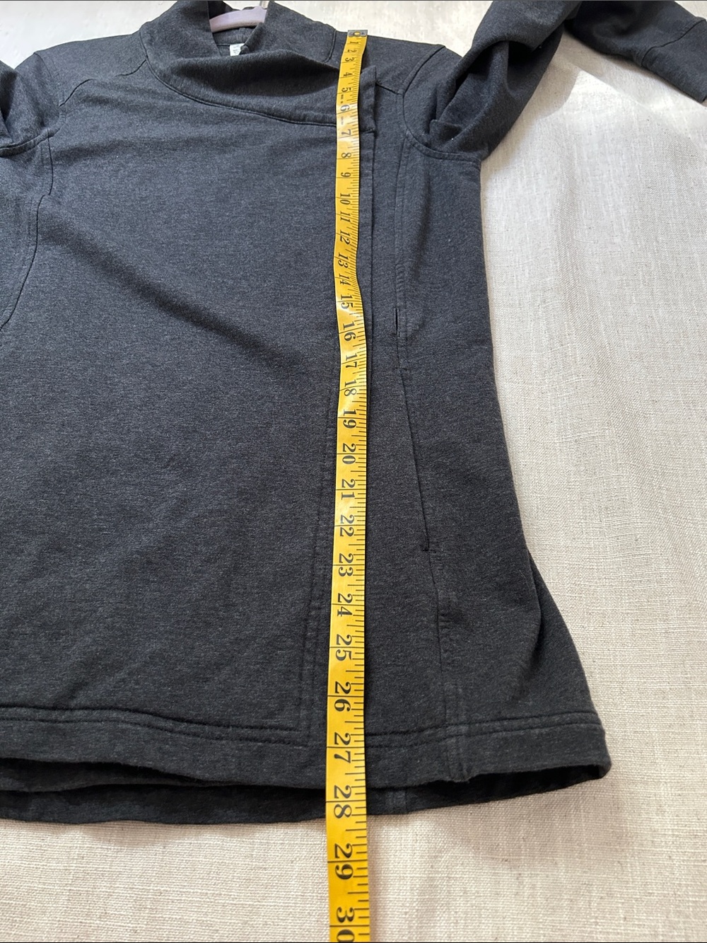 lululemon athletica Coast Wrap II Women's 6 Charcoal Gray Cowl Neck Yoga Jacket - Picture 10 of 14